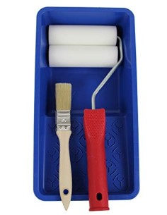 Mini Rodillo Pintura de Espuma + Cubeta + Pincel