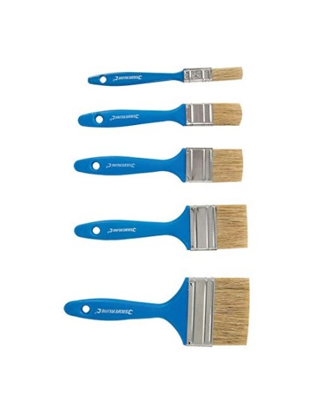 Silverline 314733 Juego de Pinceles Desechables para Pintar, 5 Unidades