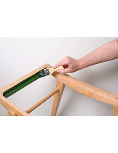 kwb 030990 - Juego de 3 pinceles planos pincel para esmaltar, 15, 25 y 35 mm, pincel para barniz