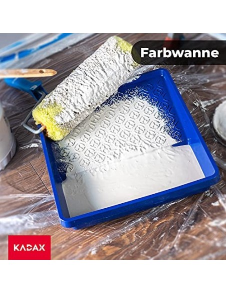 Bañera de pintura Kadax, carcasa de pintura de plástico, bandeja de pintura con mango manejable, gran carcasa de pintura, acc