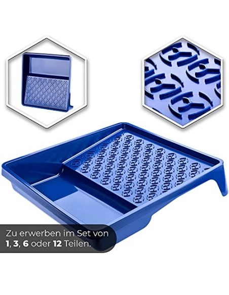 Bañera de pintura Kadax, carcasa de pintura de plástico, bandeja de pintura con mango manejable, gran carcasa de pintura, acc