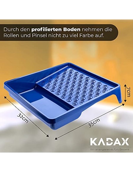 Bañera de pintura Kadax, carcasa de pintura de plástico, bandeja de pintura con mango manejable, gran carcasa de pintura, acc