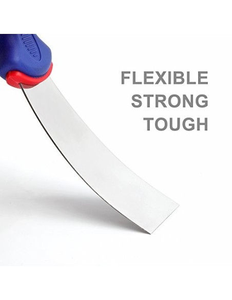 WORKRPO Juego de Espátulas de Acero Inoxidable en 4 Formas 4/7.5/10 / 15 CM de Ancho