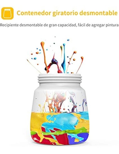 Pistola de Pintura, Pistola de Pintar 550W, Pistola Pintura Eléctrica 550ml/min, Pistola de Pulverización con 800 ml de Recip