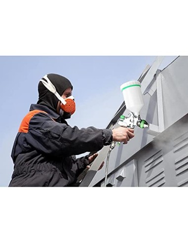 HVLP Pistola Pintura con 3 Boquillas 1,4 mm 1,7 mm 2,0 mm Sistema Profesional de Pintura Boquilla de Acero Inoxidable para Pi