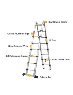 Escaleras telescópicas: para qué se pueden usar - Escaleras Arizona