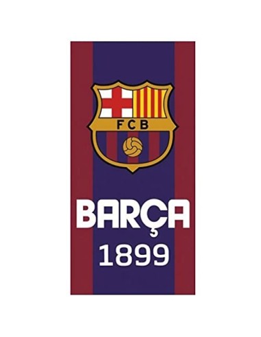 FC Barcelona - Toalla de playa  70 x 140 cm, 100% algodón , color azul