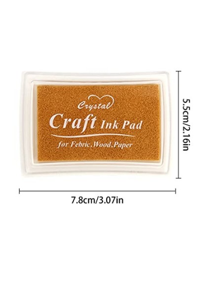 YXHZVON Almohadillas De Tinta, 15 Colores Almohadillas de Tinta para Huellas, Craft Ink Pad para Sellos Tinta Sellos Scrapboo