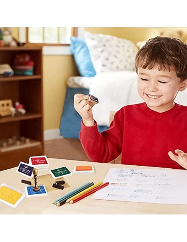 YXHZVON Almohadillas De Tinta, 15 Colores Almohadillas de Tinta para Huellas, Craft Ink Pad para Sellos Tinta Sellos Scrapboo