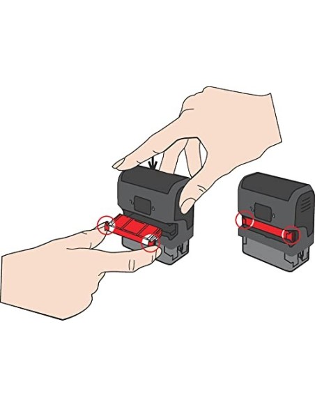 Trodat 4912/6 A CL - Almohadillas de recambio, 2 unidades, azul, 6/4912BLU