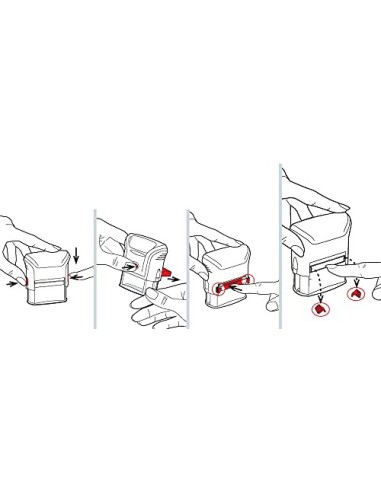 Trodat 4912/6 A CL - Almohadillas de recambio, 2 unidades, azul, 6/4912BLU