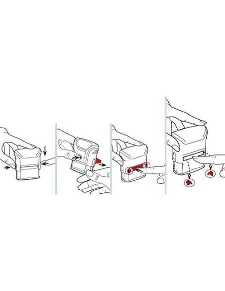 Trodat 4912/6 A CL - Almohadillas de recambio, 2 unidades, azul, 6/4912BLU