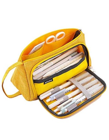 AidShunn Multifuncional Estuche de lápices de Gran Capacidad Bolsa de Lona Premium Bolsa de lápiz Organizador de papelería pa