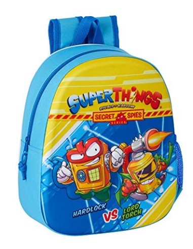 Safta Mochila Diseño 3D Adaptable a Carro de SuperZings, 270x100x320mm, azul claro, m  M890 
