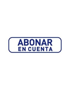 Trodat 4911 Printy Sello Fórmula Comercial con Texto ABONAR EN CUENTA, entintaje automático, Tamaño de la Placa de Texto 37 x 2
