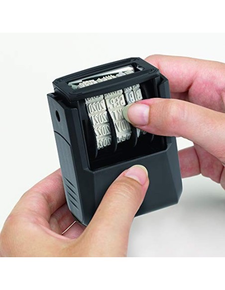 Sello Fechador Trodat Printy 4810, meses español abreviados, altura fecha 3,8 mm, entintaje automático, tinta negra