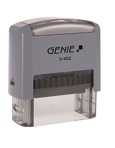 Genie S de 402 sello autoentintable   Incluye Accesorios, tampón 