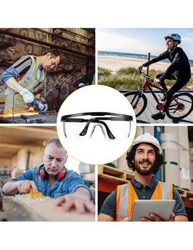 Gafas de Seguridad, Gafa de Protección, Gafas a Prueba de Polvo, Gafas Protectoras, Plegable Gafas Protectoras, para Uso Indu