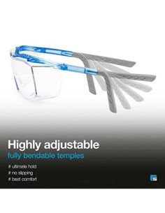 SOLID. gafas proteccion trabajo con ajuste perfecto y adapta a las gafas graduadas | gafas de seguridad con lentes resistente 2
