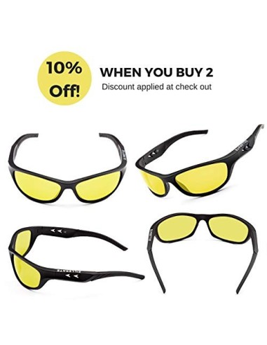 ZILLERATE GAFAS DE CONDUCCIÓN NOCTURNA para Hombre y Mujer Lentes Polarizadas que Protegen del Deslumbramiento de los Faros -