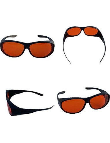 Gafas De Seguridad Láser, Gafas De Protección Ocular Anti UV,200-540 NM Remoción De Tatuajes Gafas De Seguridad Láser Adecuad