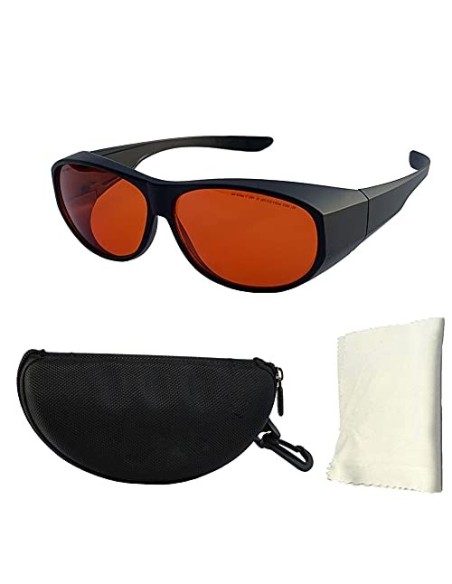 Gafas De Seguridad Láser, Gafas De Protección Ocular Anti UV,200-540 NM Remoción De Tatuajes Gafas De Seguridad Láser Adecuad