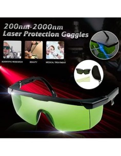 Geevorks Gafas de protección láser 200nm-2000nm Gafas de seguridad láser OD4 + Gafas protectoras con estilo 2
