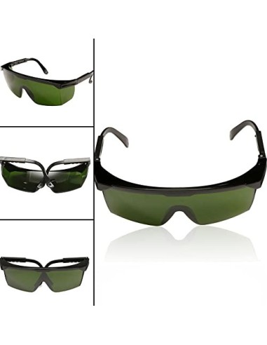 Geevorks Gafas de protección láser 200nm-2000nm Gafas de seguridad láser OD4 + Gafas protectoras con estilo