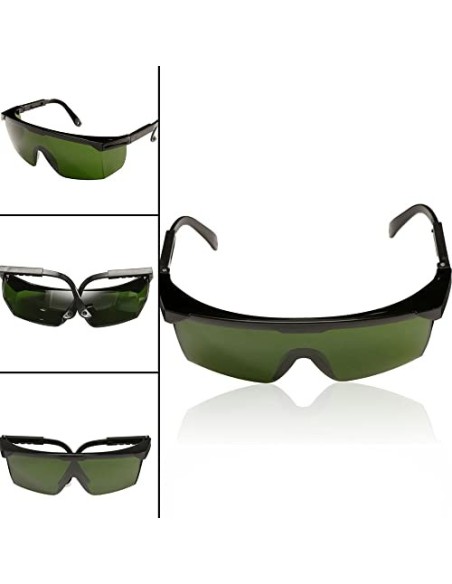 Geevorks Gafas de protección láser 200nm-2000nm Gafas de seguridad láser OD4 + Gafas protectoras con estilo