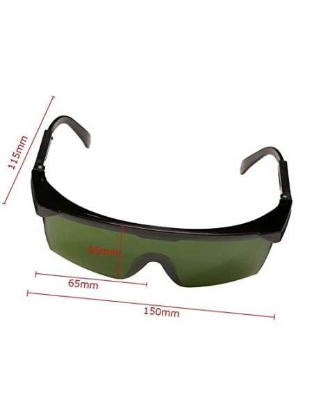 Geevorks Gafas de protección láser 200nm-2000nm Gafas de seguridad láser OD4 + Gafas protectoras con estilo