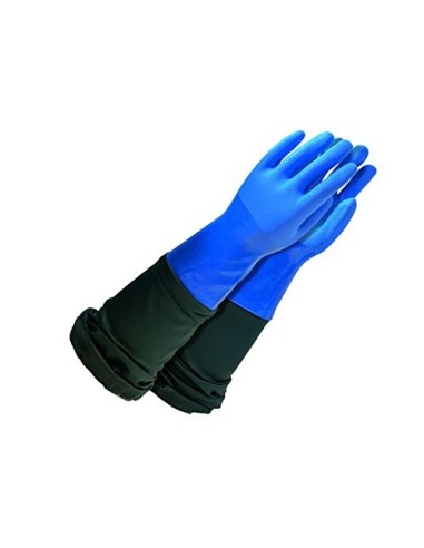 Rostaing WETPRO/IT10 - Guante impermeable de gran longitud con protección total frontal del brazo con cierre elástico, color 