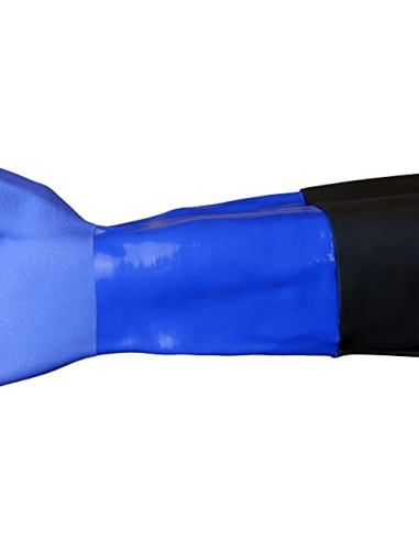 Rostaing WETPRO/IT10 - Guante impermeable de gran longitud con protección total frontal del brazo con cierre elástico, color 