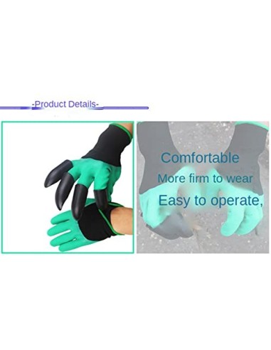 Guantes de trabajo de emulsión para jardinería, suelo plano con garras guantes de jardinería a prueba de espinas para hombres