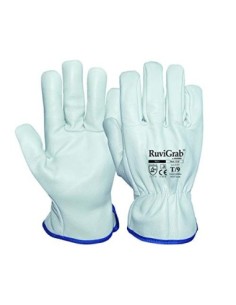 Ruvigrab 2409 Guante piel flor vacuno cuero conductor certificado para el fuego 100º