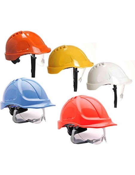 Portwest - Casco de la resistencia pw55rbr con visera, real