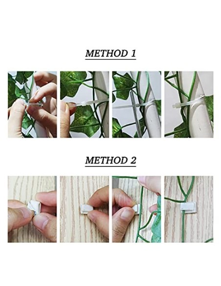 JNCH Planta Hiedra Artificial  14pcs*2.2m  Decoración, Hojas de Vid, Guirnalda Hiedra Artificial Enredadera, Hogar Escalera V