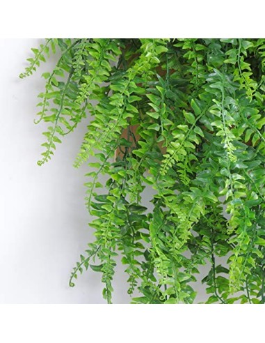 ADORAMOUR Plantas Artificiales Decorativas 2 Piezas Planta Colgantes del Hogar Decoración Pared para Interior y Exterior, Vid