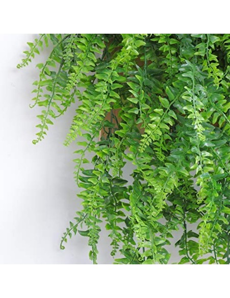 ADORAMOUR Plantas Artificiales Decorativas 2 Piezas Planta Colgantes del Hogar Decoración Pared para Interior y Exterior, Vid