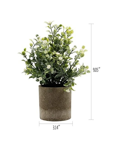 GaoTuo Artificiales Decoración, 3Pcs Plantas Artificiales de Maceta, Mini Artificiales Plastico Decorativas Plantas Falsas co