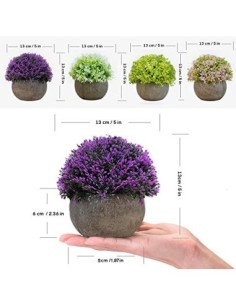 Plantas Artificiales Apariencia Realista Plantas Artificiales Decorativas En Maceta para Decoración del Hogar u Oficina Plant 2