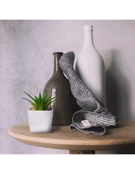 YHmall 4pcs Plantas Artificiales Decoracion Exterior de Suculentas con Macetas Plásticas de Interior y Exterior para Cocina, 