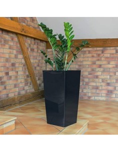 Prosper Plast durs125 - s433 12.6 x 12.6 x 20 cm Urbi Square maceta – color gris 2