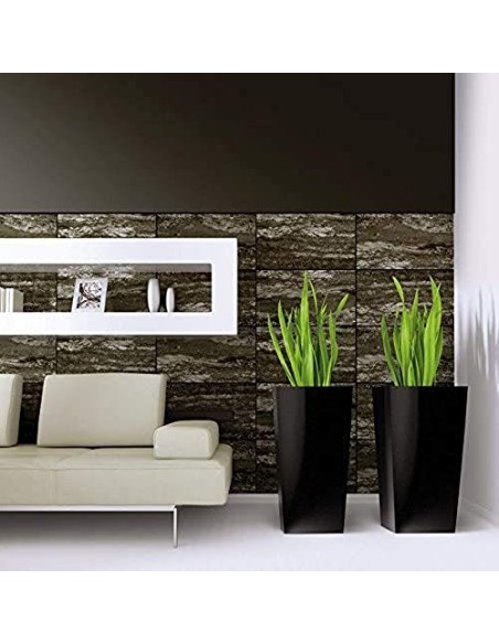 Prosper Plast durs125 - s433 12.6 x 12.6 x 20 cm Urbi Square maceta – color gris