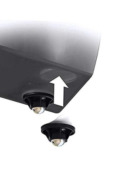 Prosper Plast durs125 - s433 12.6 x 12.6 x 20 cm Urbi Square maceta – color gris