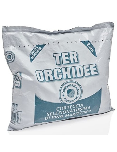 Kalapanta Kit para Trasplantar Orquídeas: 1 Maceta Transparente Ø14cm con Agujeros de Drenaje, 1 Plato Ø12cm, 1 Saco de 2L de