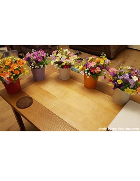 GIOVARA Juego de 10 Jarrones de Flores de Metal Florero para Colgar Canasta sin Orificio de Drenaje, Gancho Desmontable, Balc