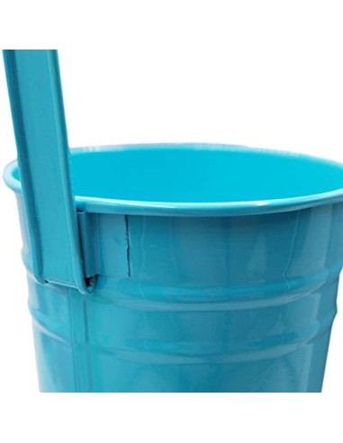 GIOVARA Juego de 10 Jarrones de Flores de Metal Florero para Colgar Canasta sin Orificio de Drenaje, Gancho Desmontable, Balc