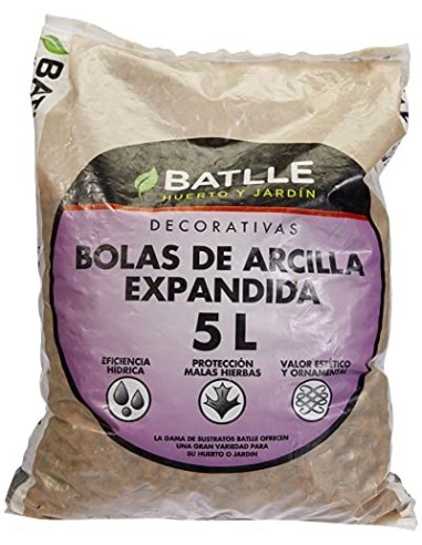 Compo Humus Lombriz 10L, 36X34.5X6 Cm + Sustratos - Sustrato Bolas Arcilla Expandida 5L - Batlle