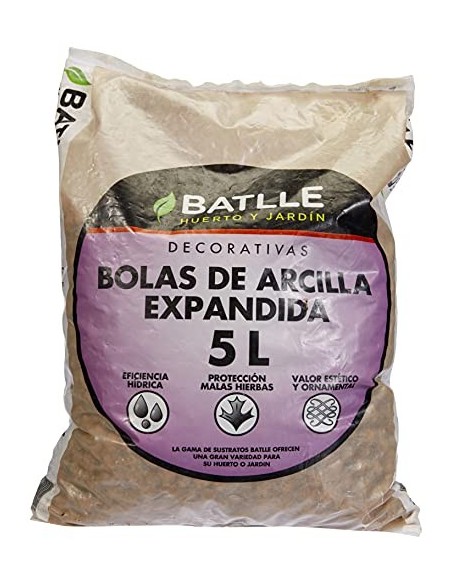 Compo Humus Lombriz 10L, 36X34.5X6 Cm + Sustratos - Sustrato Bolas Arcilla Expandida 5L - Batlle