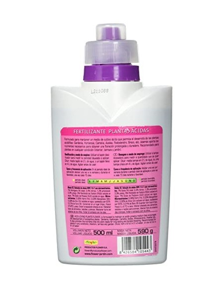 Flower 10544 - Abono líquido Plantas ácidas, 500 ml
